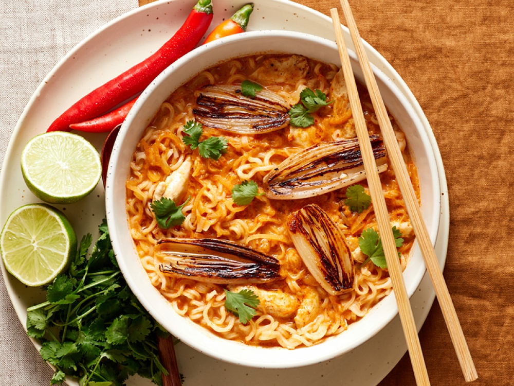Thai Red Curry Chicken Noodle Soup | Living North